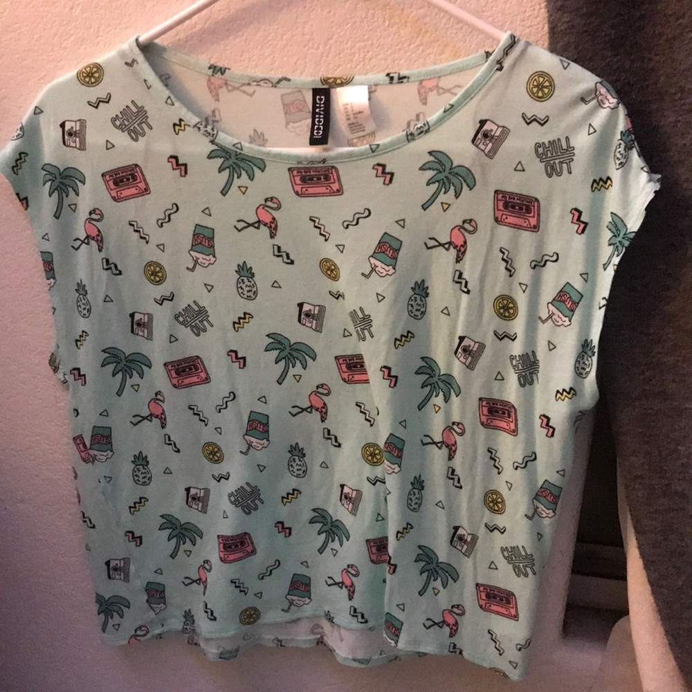 H&M retro pattern shirt